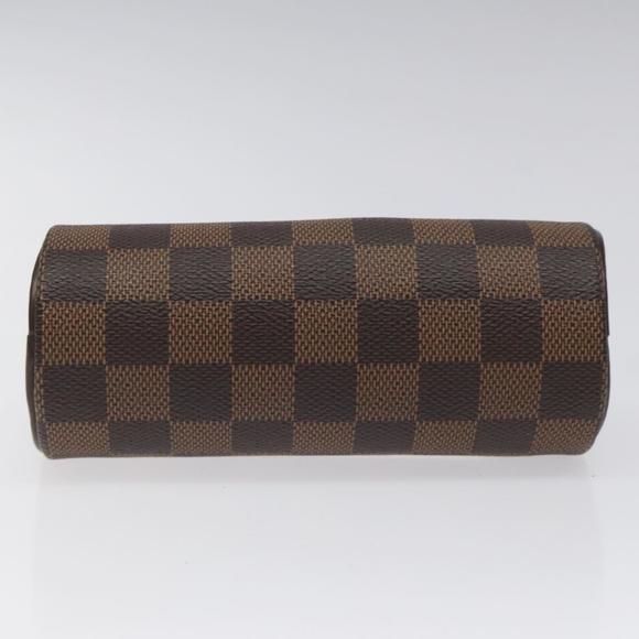 LOUIS VUITTON Damier Ebene Papillon Pouch LV Auth EC343 - Picture 5 of 16